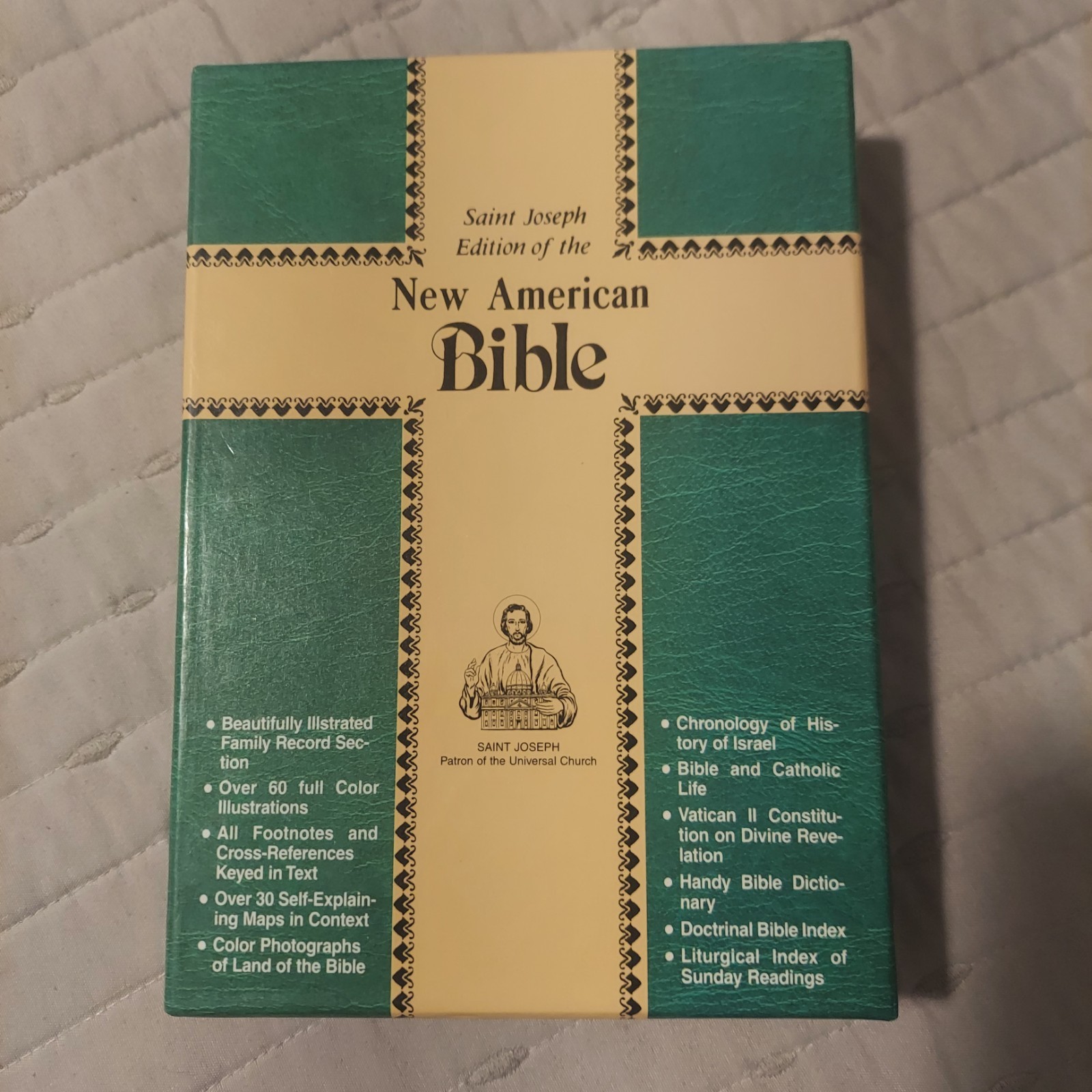 Saint Joseph Edition of The New American Bible Illustrated Simulated Leather