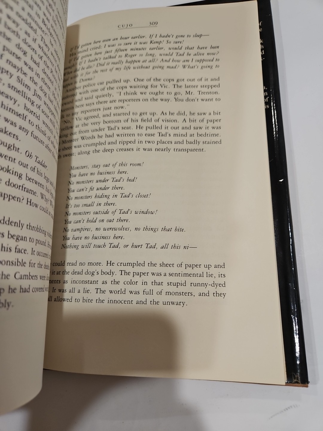 STEPHEN KING CUJO 1981 HCDJ TRUE 1ST EDITION $13.95 ON DJ FLAP READ DESCRIPTION