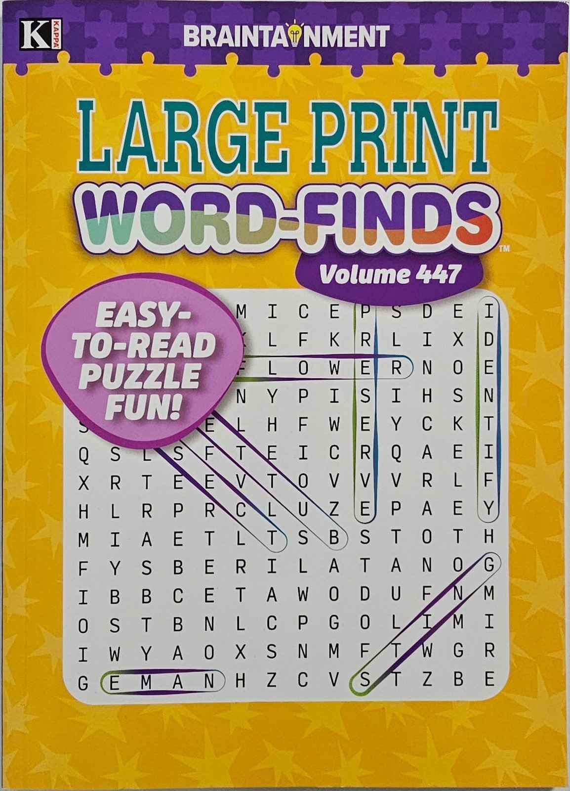 4 Large Print Word-Finds Puzzle Books Kappa Games Vol #447-450 ~ Search,Hunt