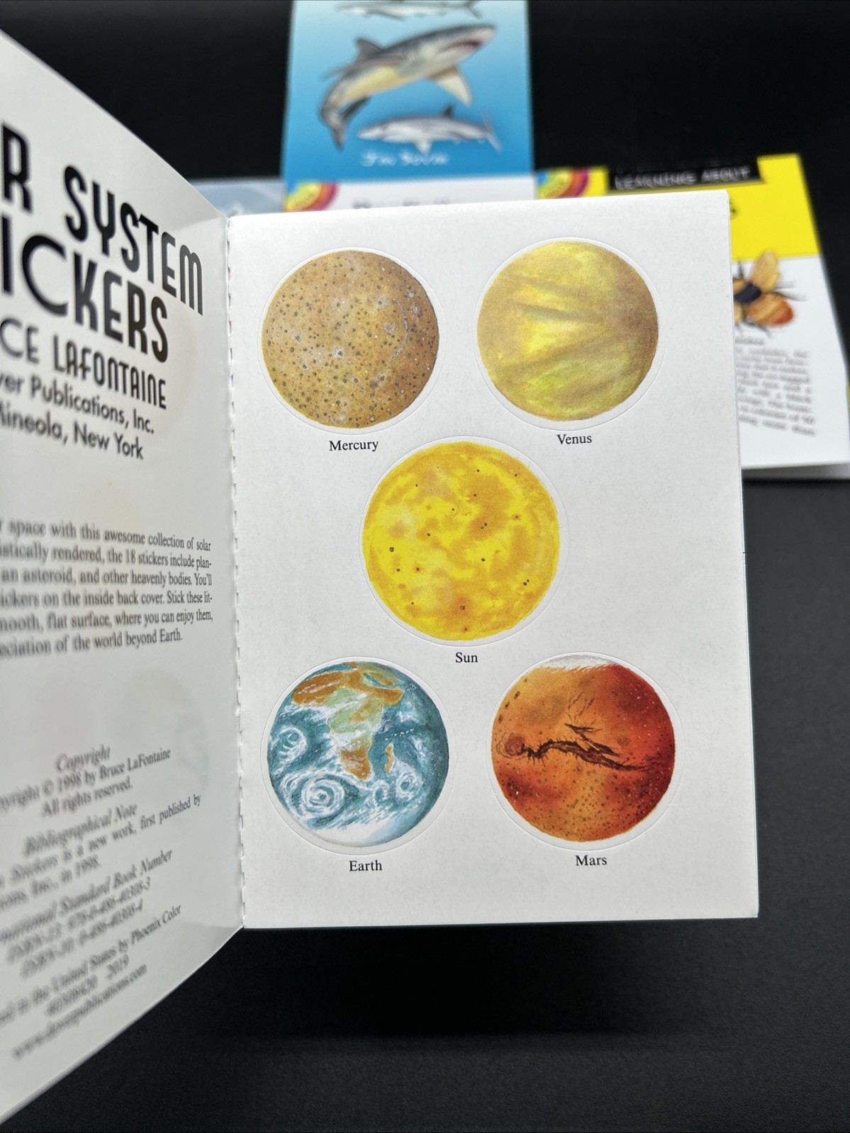 Educational Stickers Lot Dover Little Activity Books Dinosaurs Planets Insects +