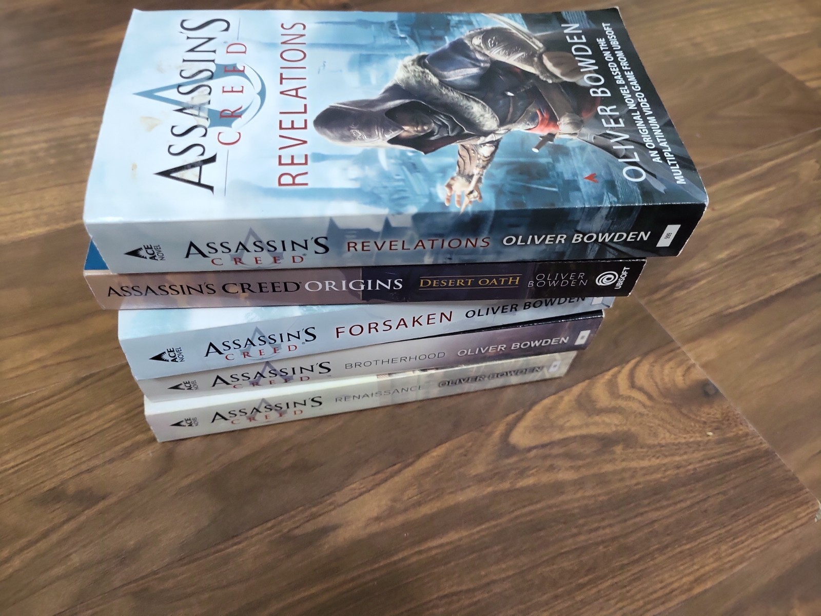 Assassin’s Creed 5-Book Lot Oliver Bowden Ace PB Video Game Fantasy Adventure