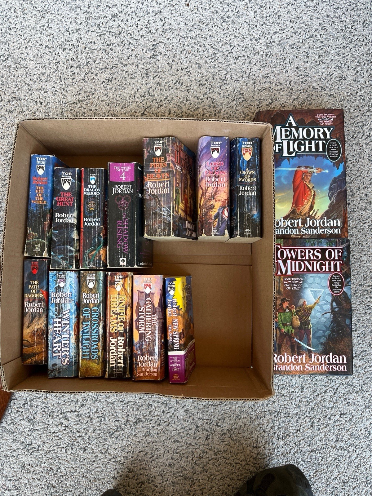 Complete Wheel of Time Series Lot 1-14 + Prequel Robert Jordan Books 2 Hc 1st Ed