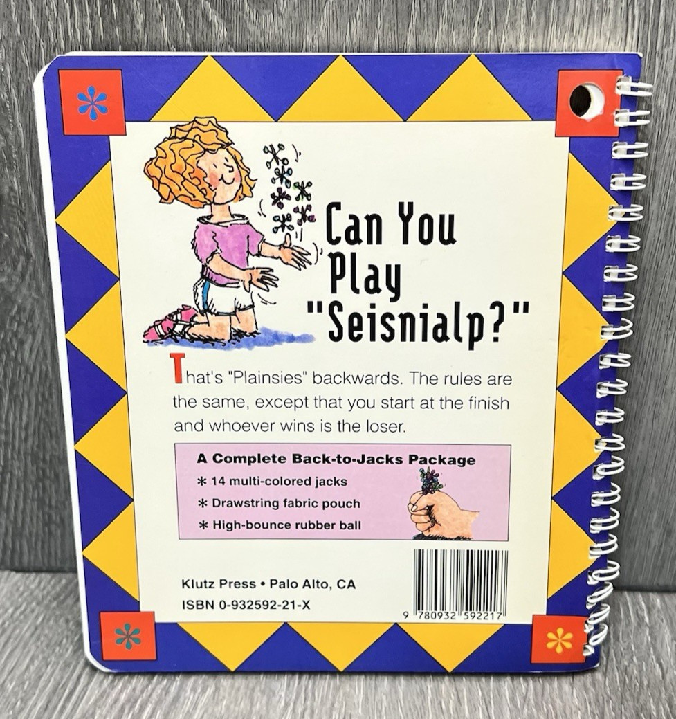 The Klutz Book of Jacks – 1988 Spiral Bound