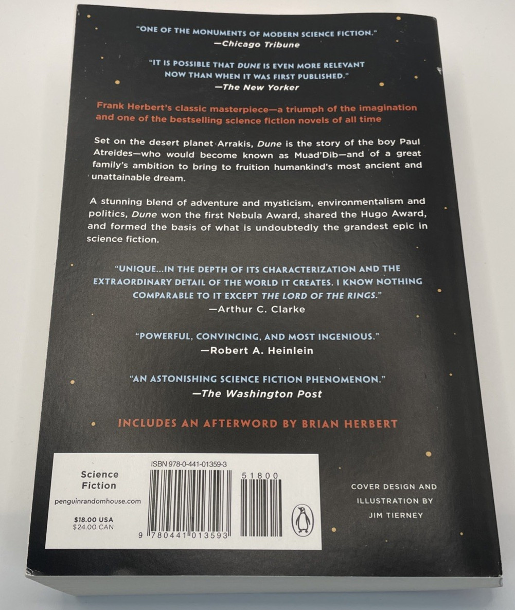 DUNE by Frank Herbert (Trade Paperback, 2010) Ace Premium Edition Book