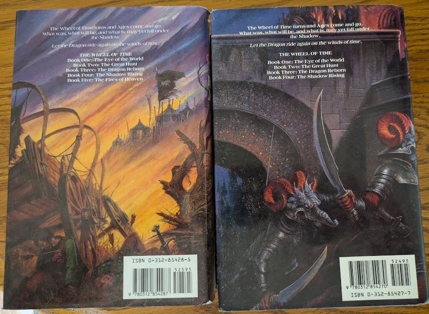 2 Robert Jordan HCs: Fires of Heaven, Lord of Chaos, both 1st edition/3rd print