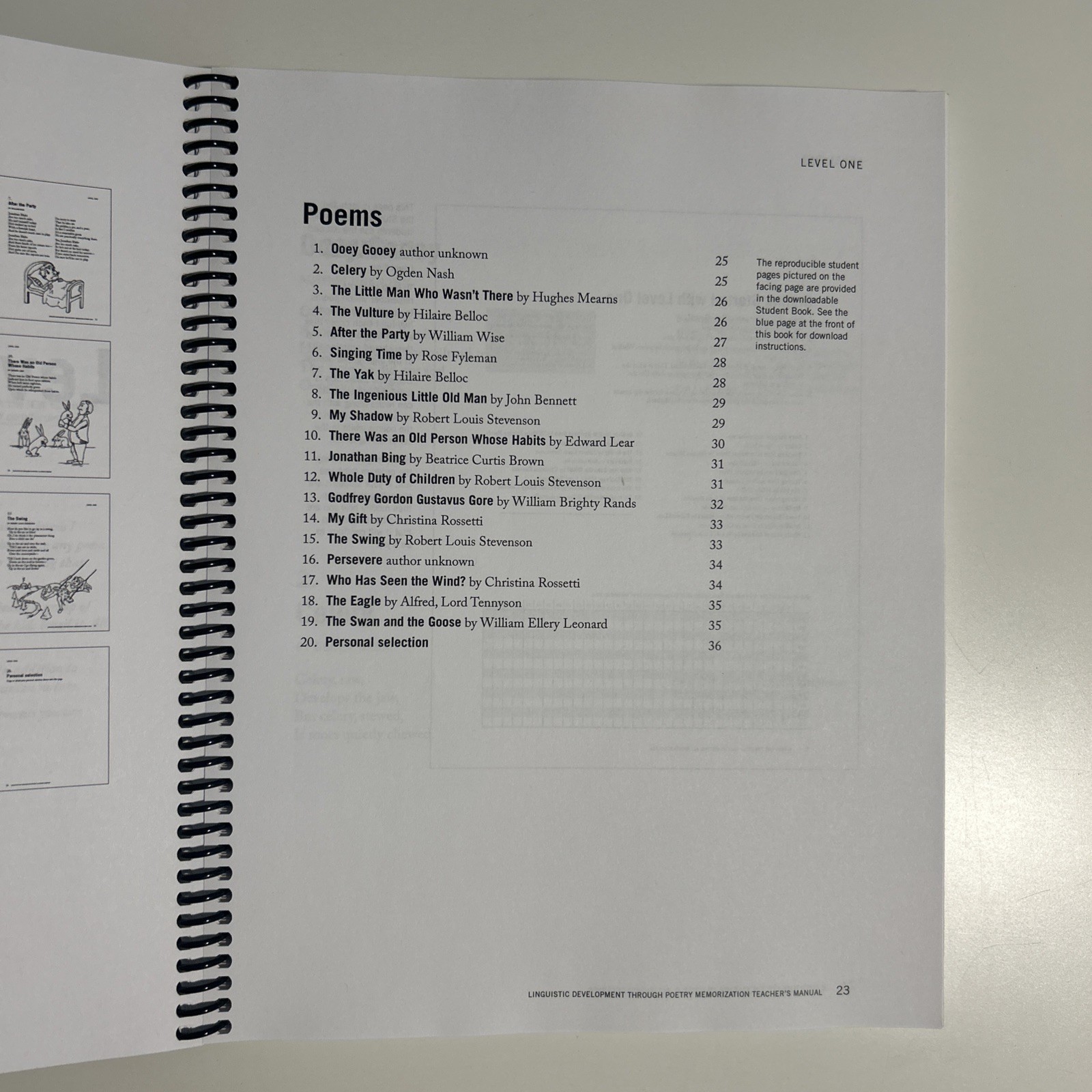 IEW Poetry Memorization Linguisitic Development Mastery Learning Teachers Manual