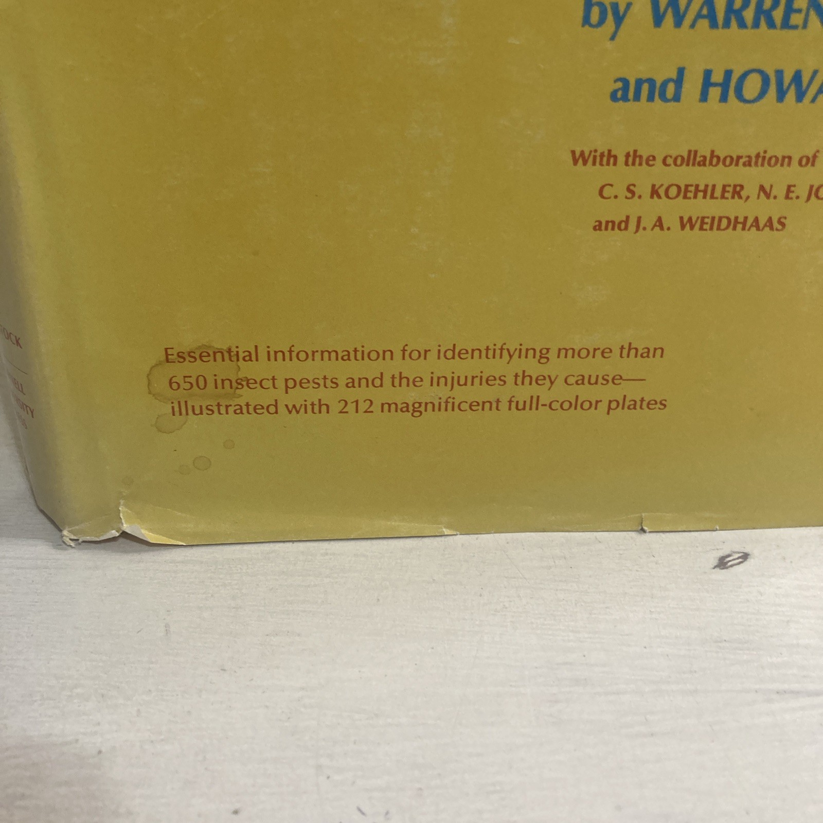 Insects That Feed On Trees and Shrubs by Warren Johnson + Howard H. Lyon HC/DJ