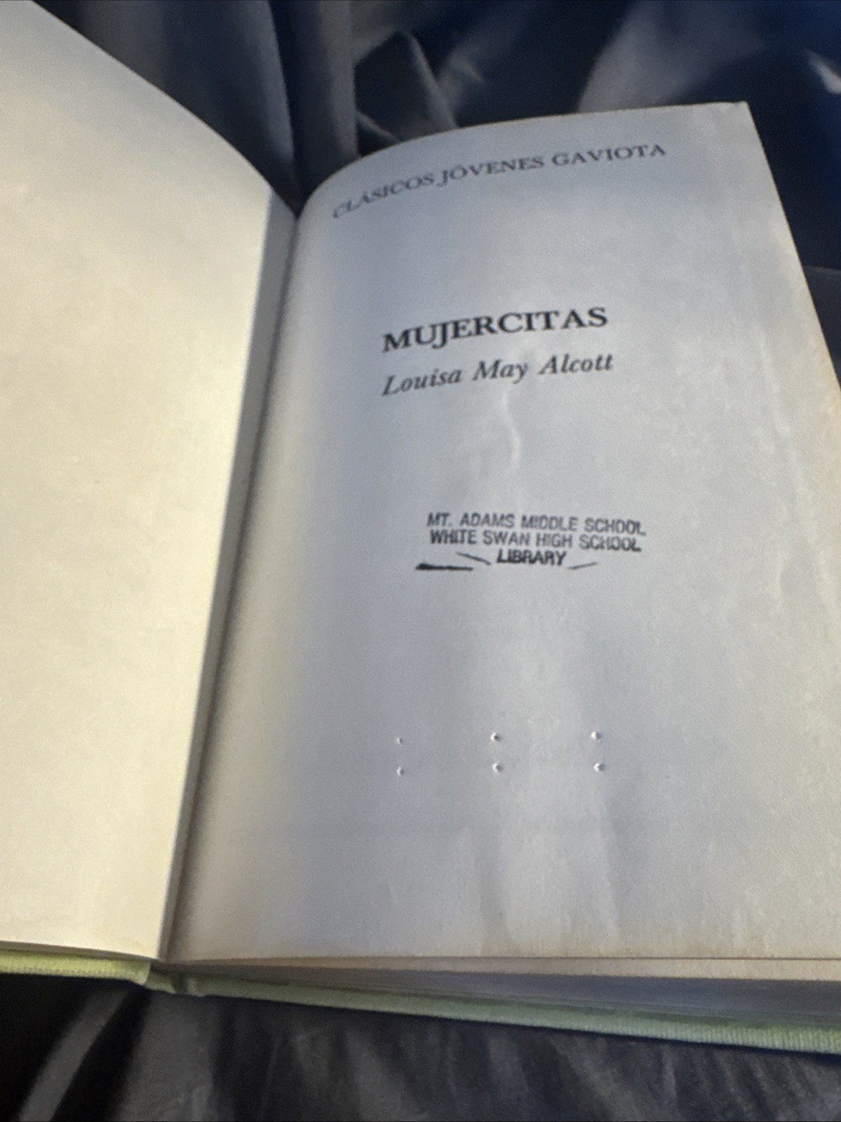 Little Women Luisa May Alcott Susaeta 1990 – BOOK Spanish Am Minor Water Marks