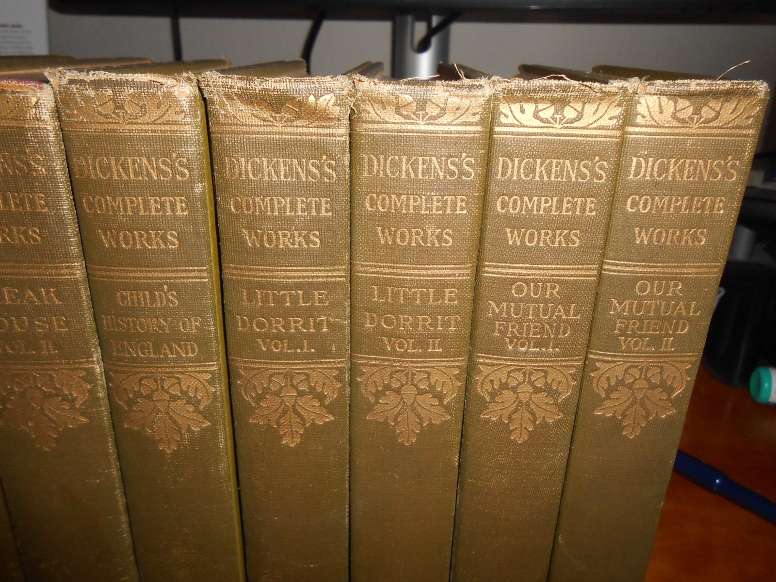 17 COMPLETE WORKS OF CHARLES DICKENS 9 Novels Harper & Bro Illustrated – HC GC