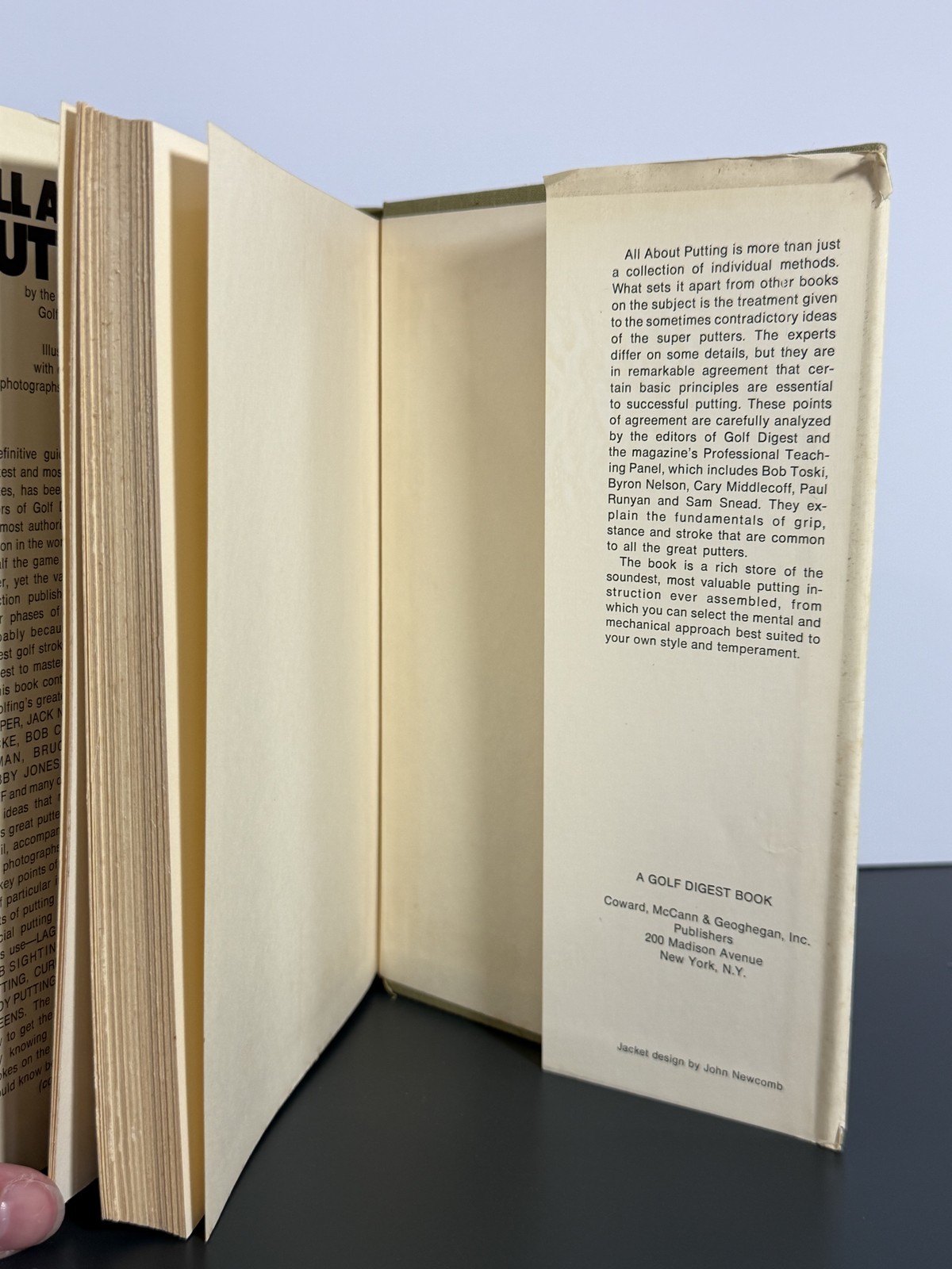 All About Putting Golf Digest Magazine 1973 Hardcover Book Vintage Golf