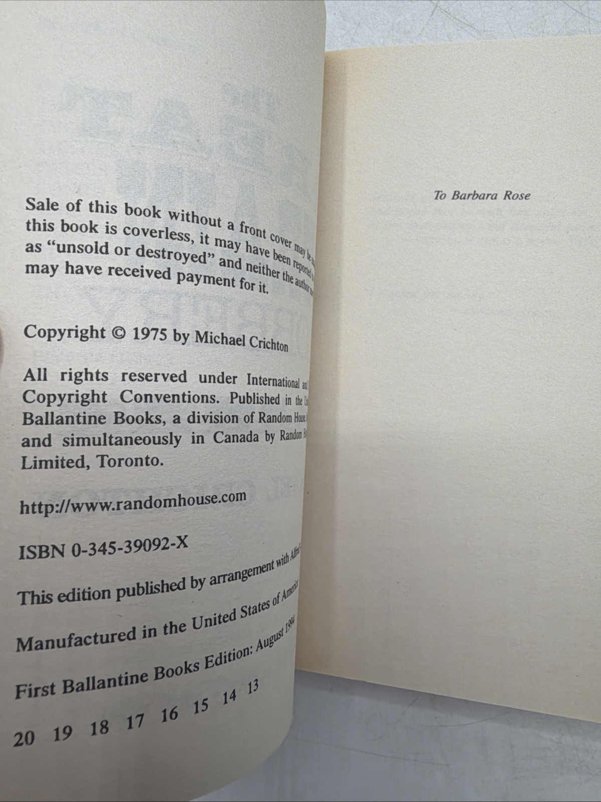 Vintage Michael Crichton Classic Thrillers 4 Book Box Set Andromeda Terminal ++