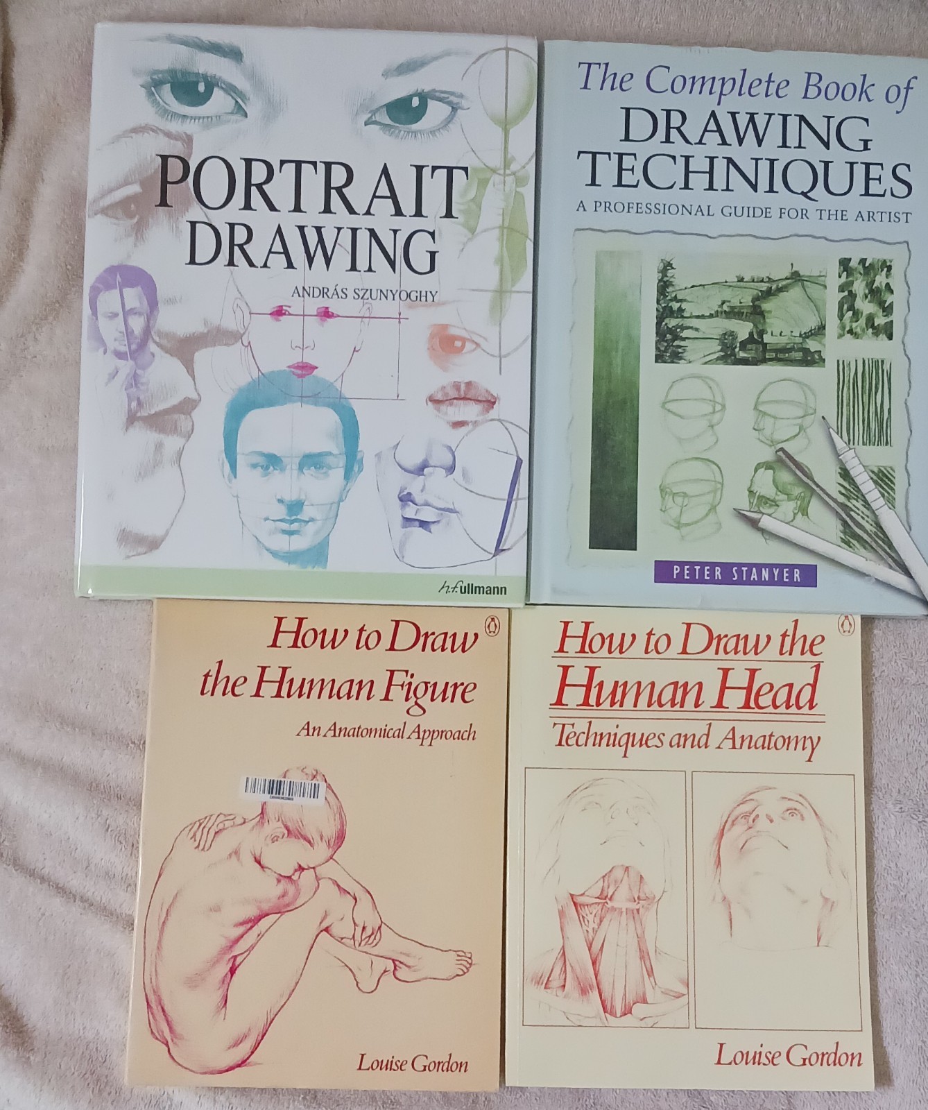How to Draw – Hardback & Paperback Books (4)- NEW