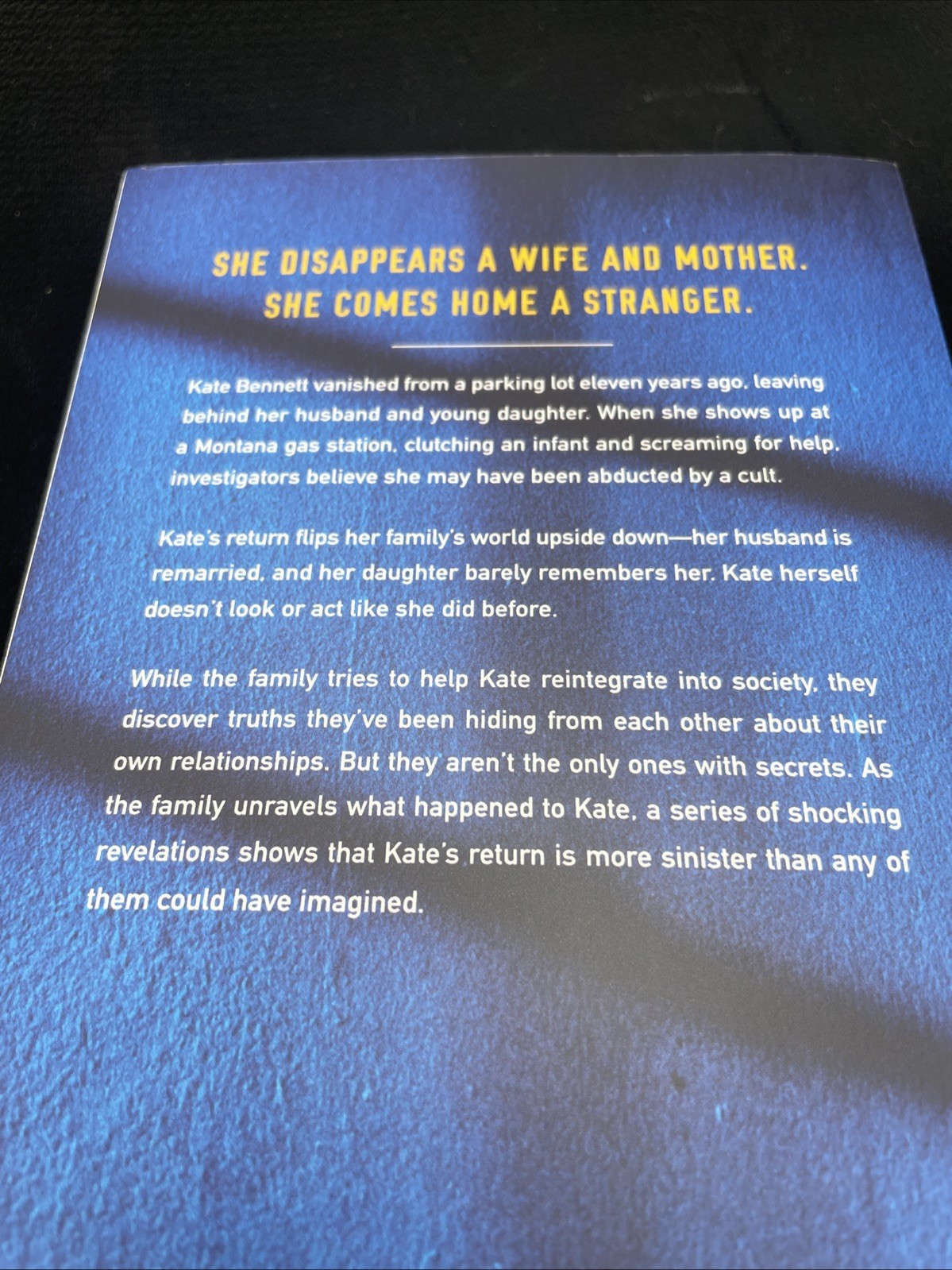 When She Returned, Lucinda Berry new trade PB Thriller, mystery, chilling!