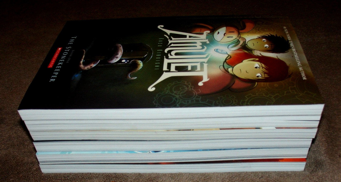 Lot of 6 Amulet Graphic Novels by Kazu Kibuishi 1, 2, 3, 4, 6, 7