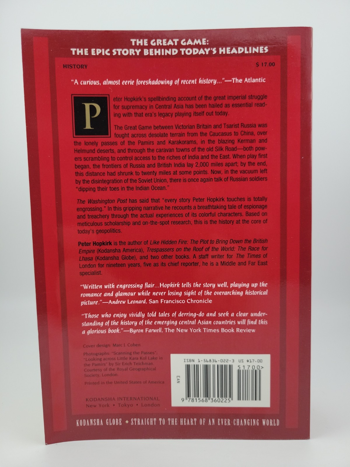 The Great Game: The Struggle for Empire in Central Asia by Peter Hopkirk