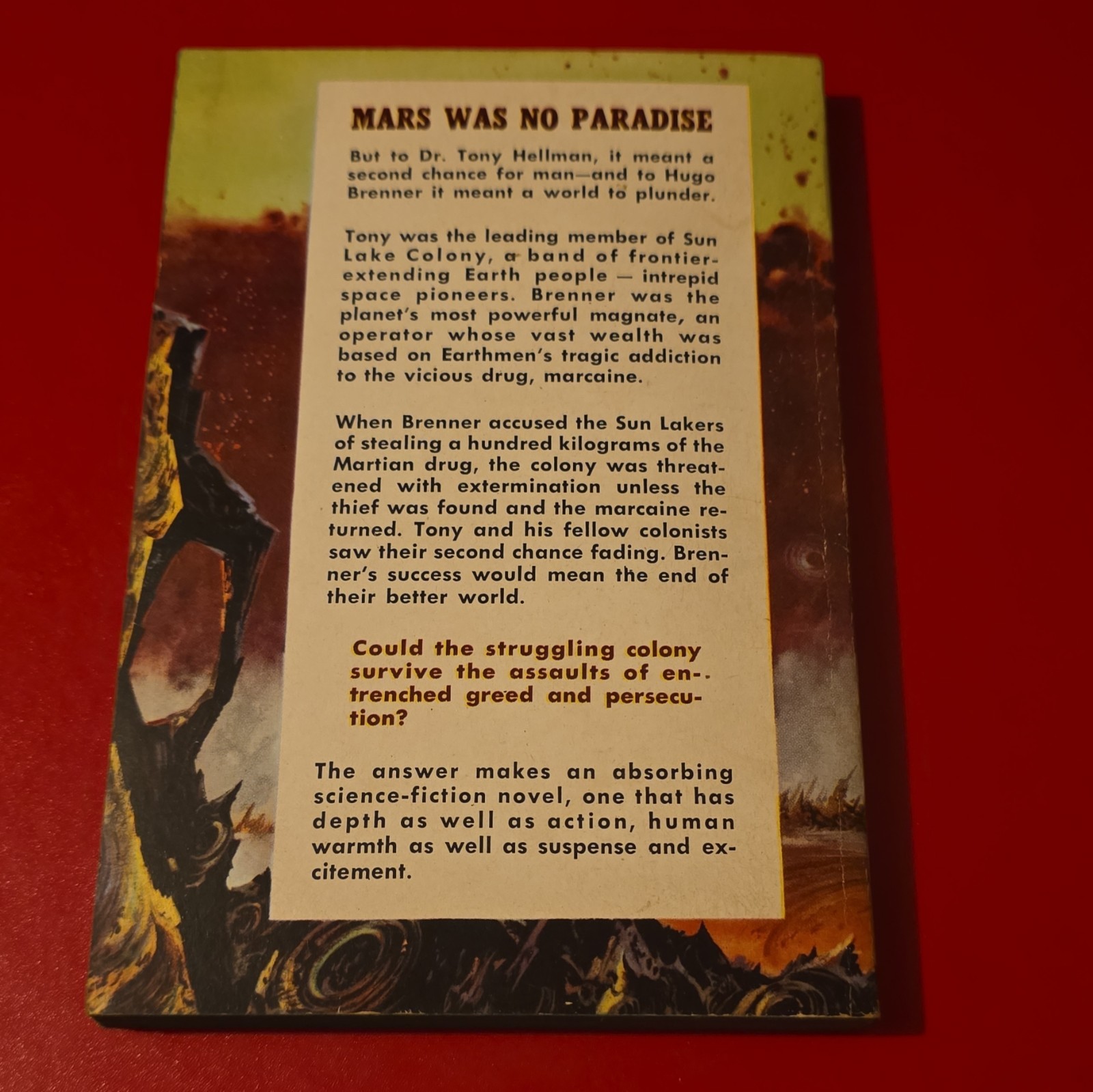 1952 Outpost Mars Cyril Judd Dell #760 Vintage Sci-Fi Paperback Richard Powers