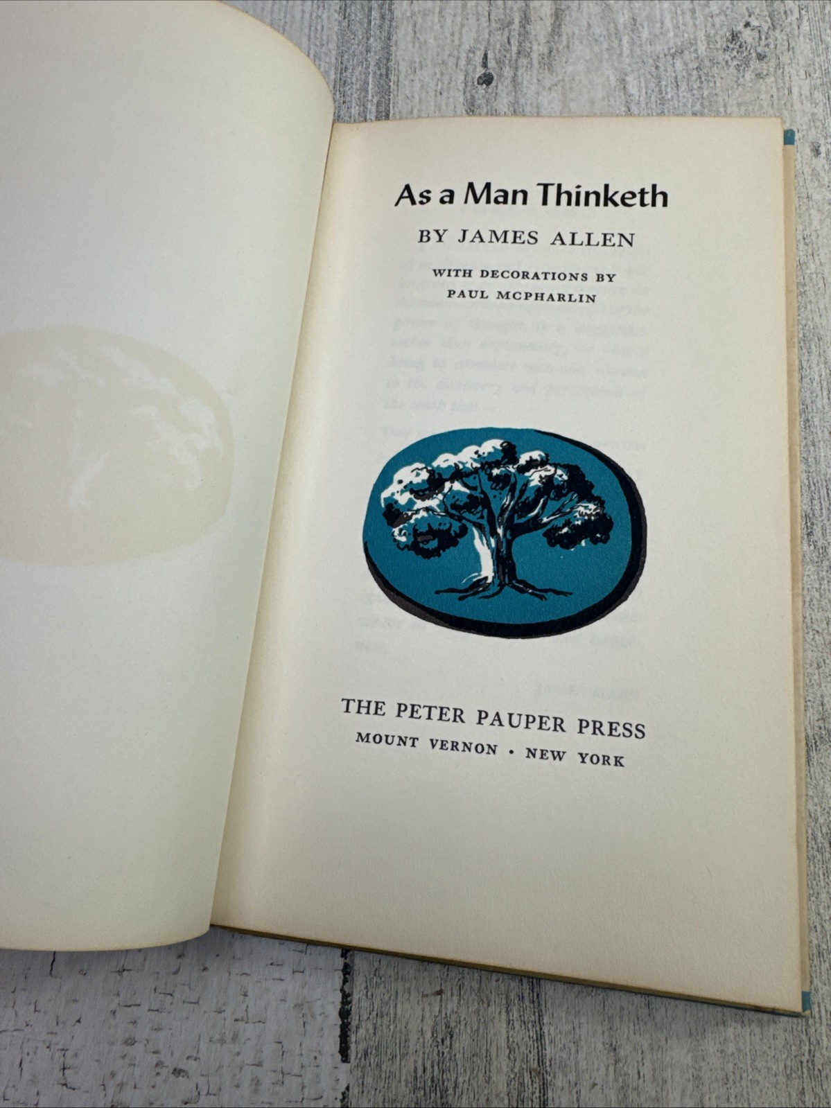 As A Man Thinketh James Allen Peter Pauper Press Vintage Hardcover Book