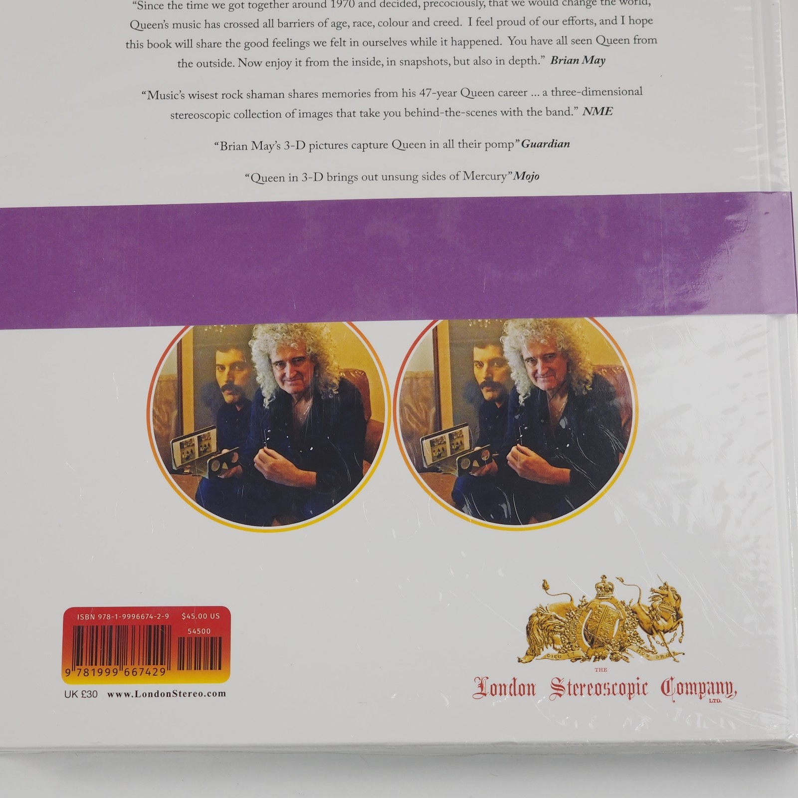 Queen in 3-D: Bohemian Rhapsody Edition by Brian May Band History Photo Book New