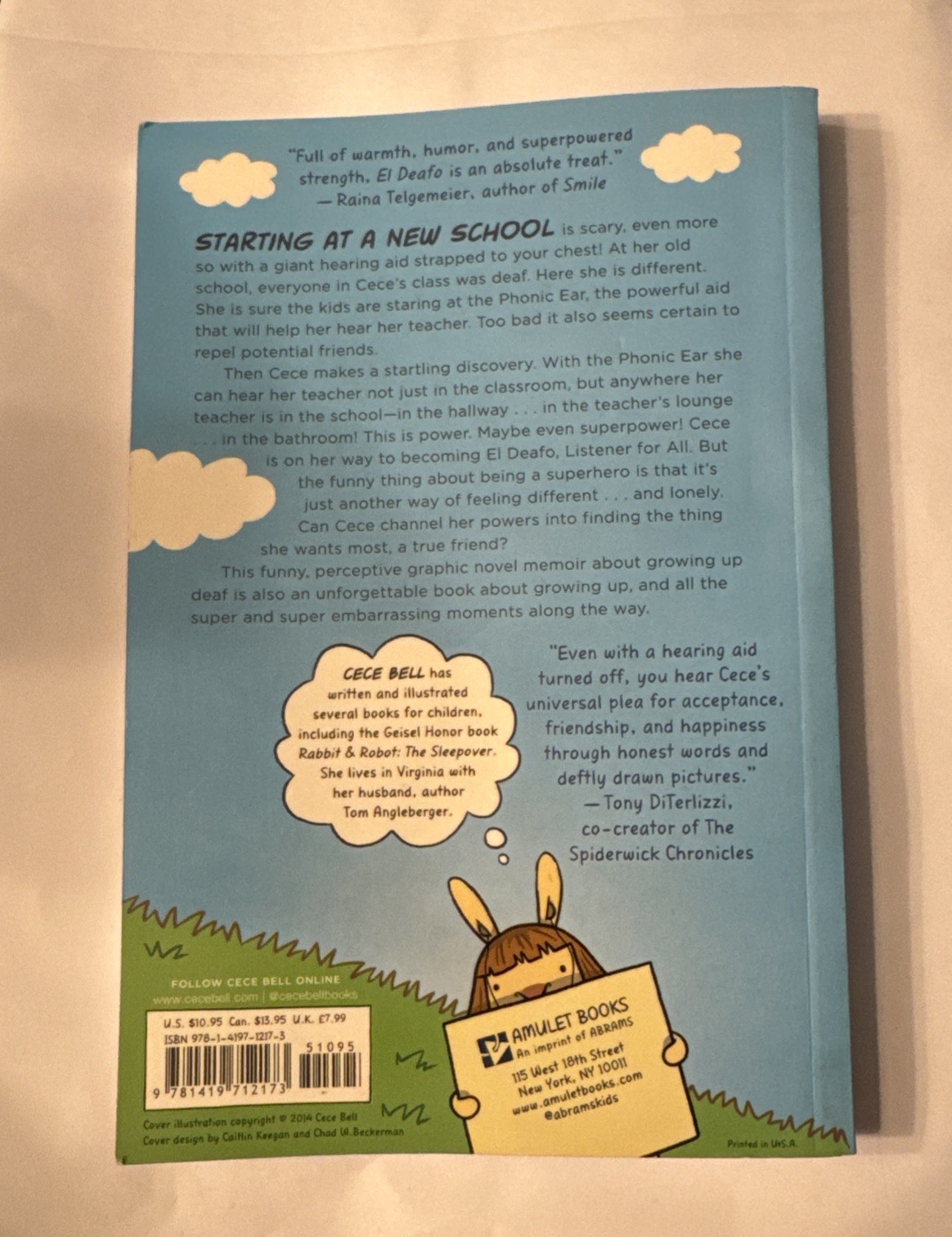 El Deafo Cece Bell Paperback Newbury Honor Book SHIPS FREE Today! New Comic