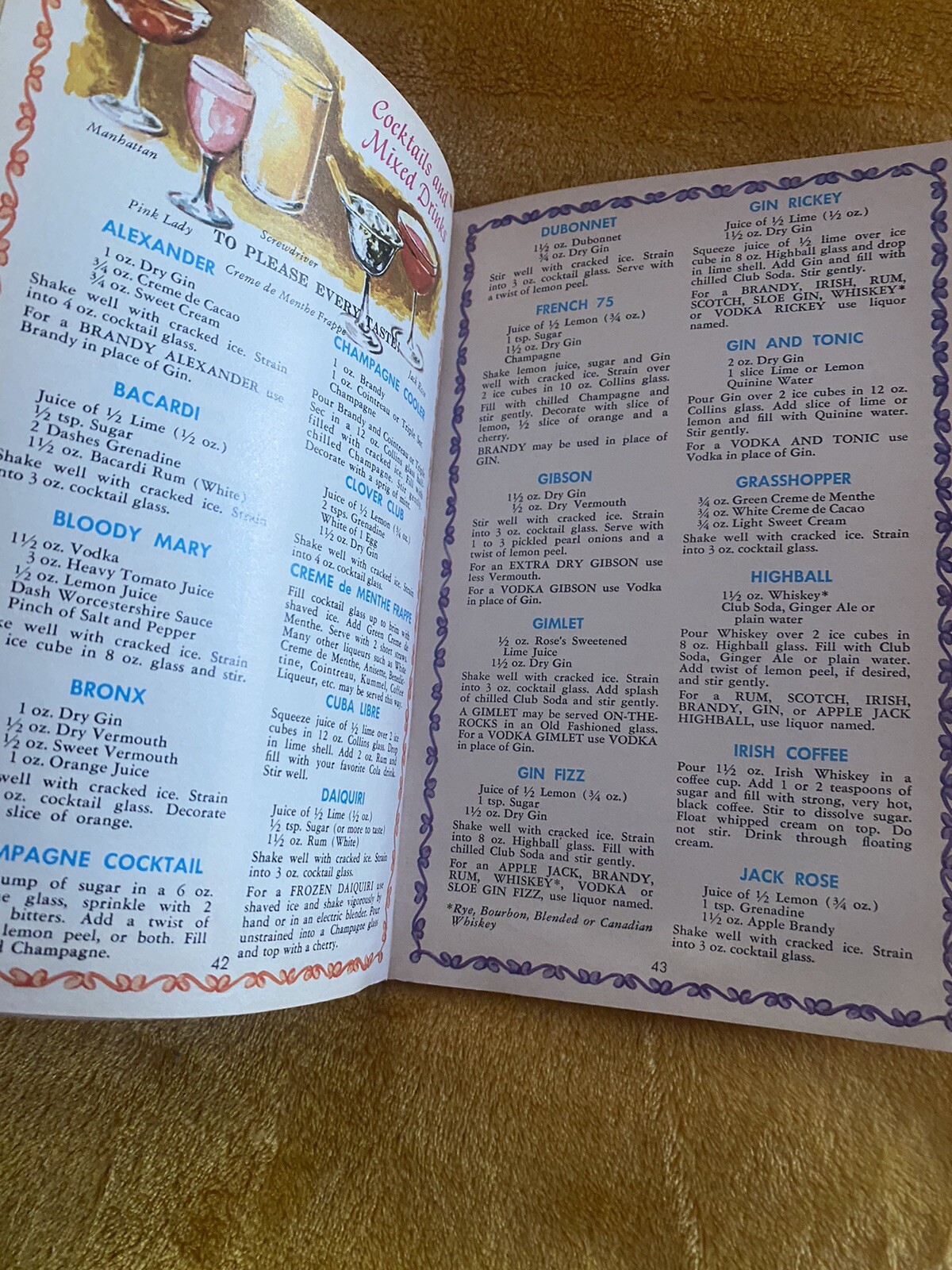 Vintage Advertising 1968 Bal-Port Wine & Liquors Party Book Calendar Newport CAL