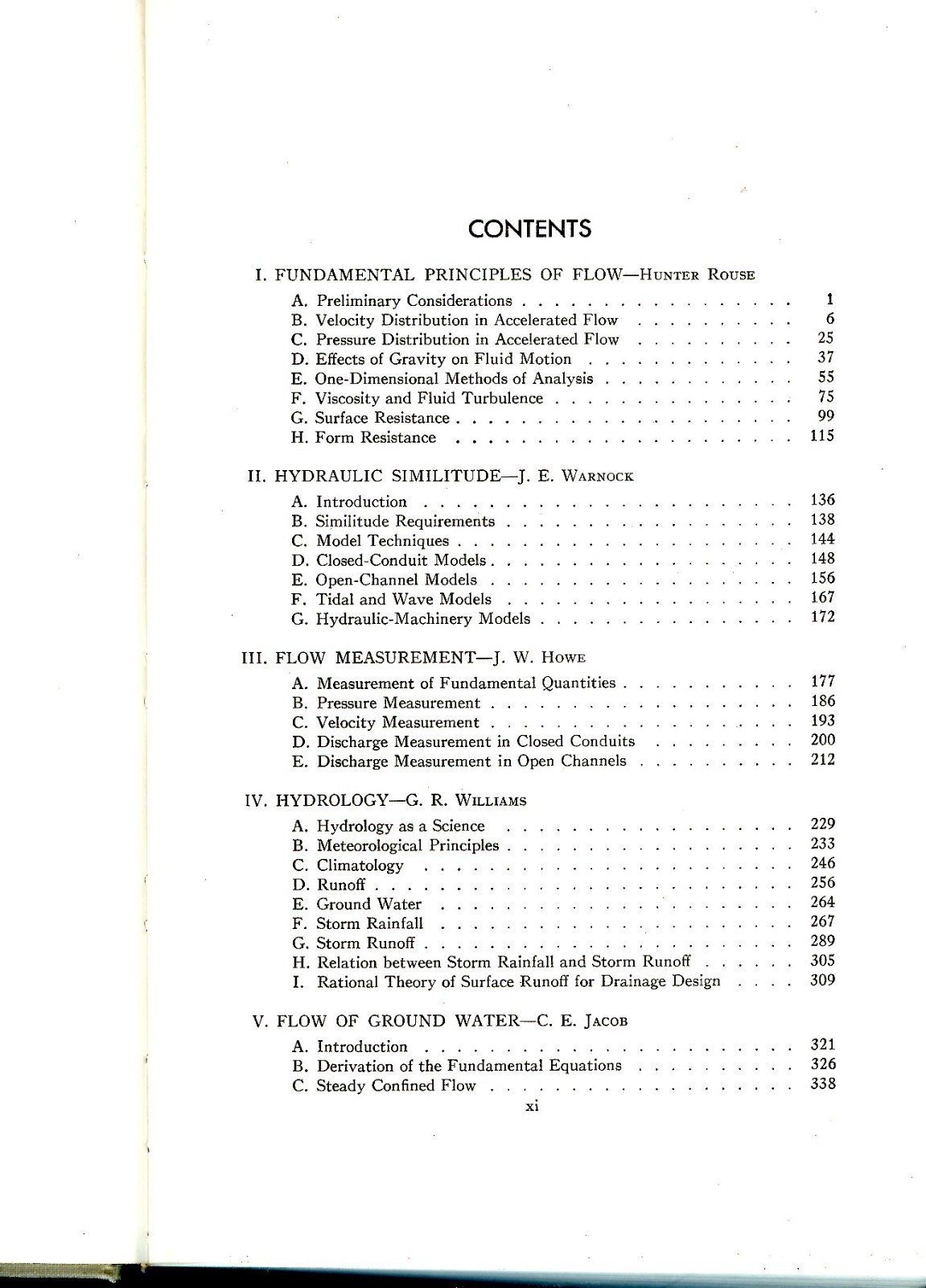 Engineering Hydraulics, 4th Conference, Iowa Institute of Research, HC Book, ’49