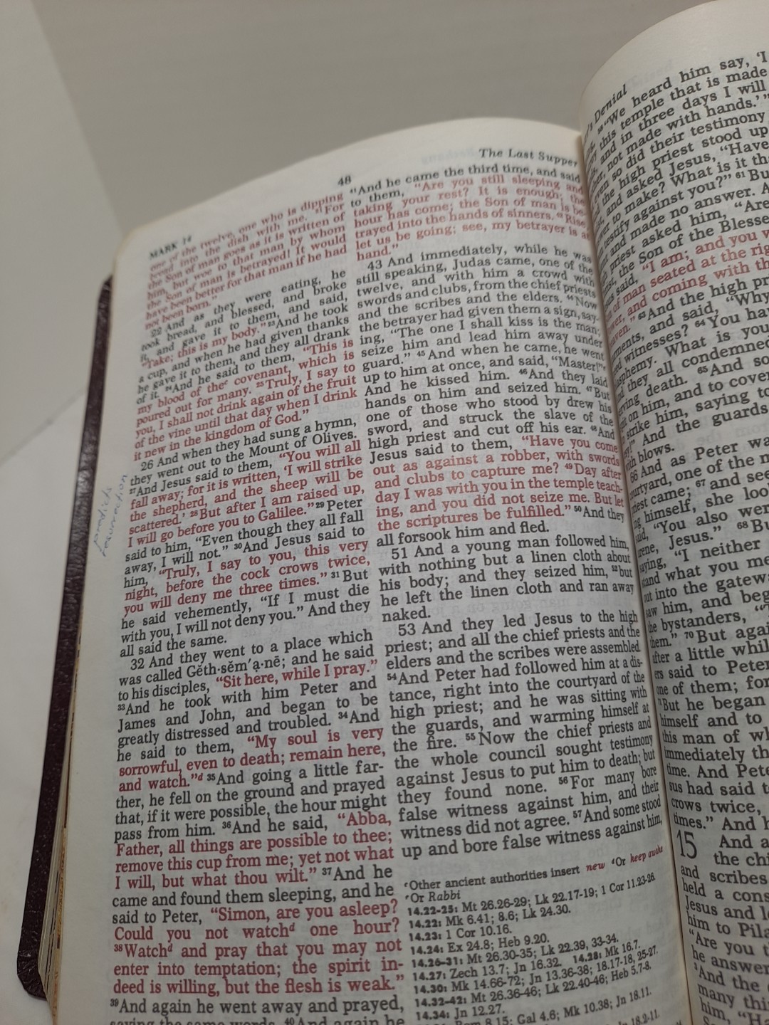 Vintage 1972 Holy Bible Revised Standard Version Red Letter Nelson