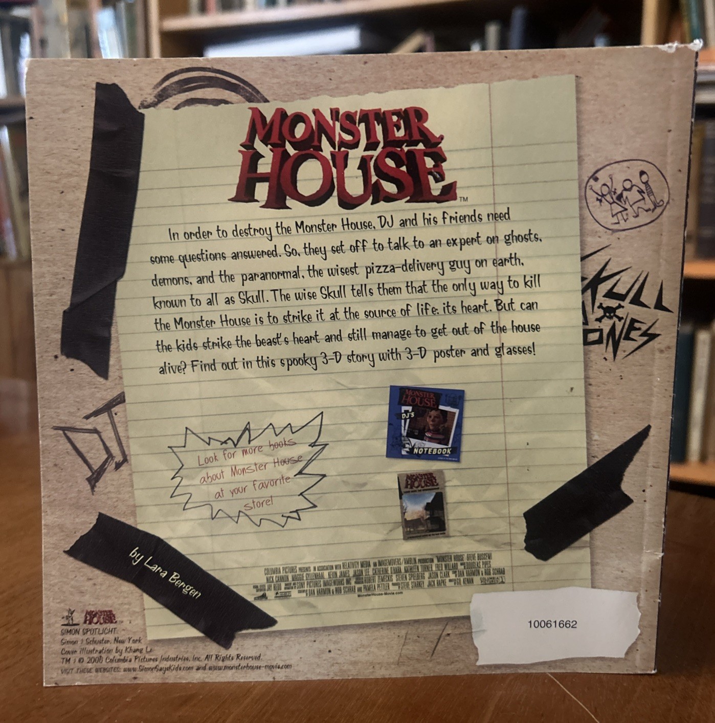 Attack of the Monster House by Lara Bergen w/ Uncut 3D Glasses & Attached Poster