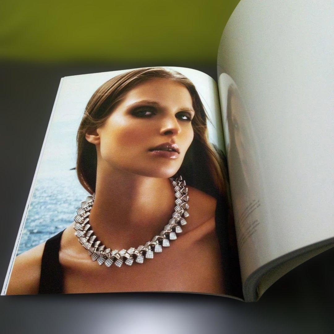 GEORG JENSEN Art Book White Cover 132 Pages Jewelry Catalog Used
