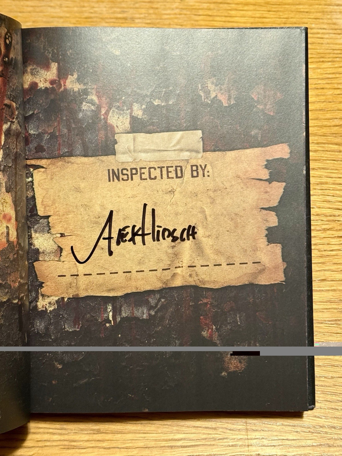 SIGNED Alex Hirsch The Book of Bill B&N Edition FULL SIGNATURE Gravity Falls NEW