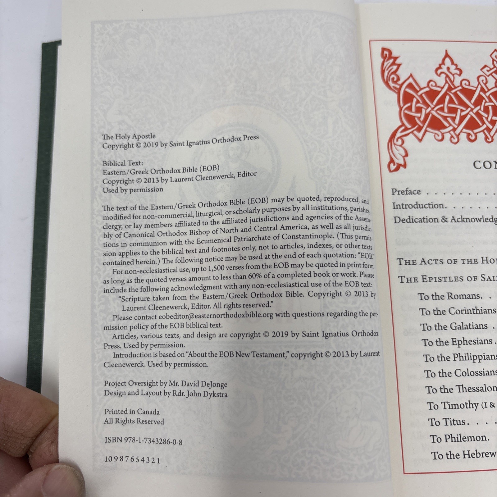 The Holy Apostle Saint Ignatius Orthodox Press 2019