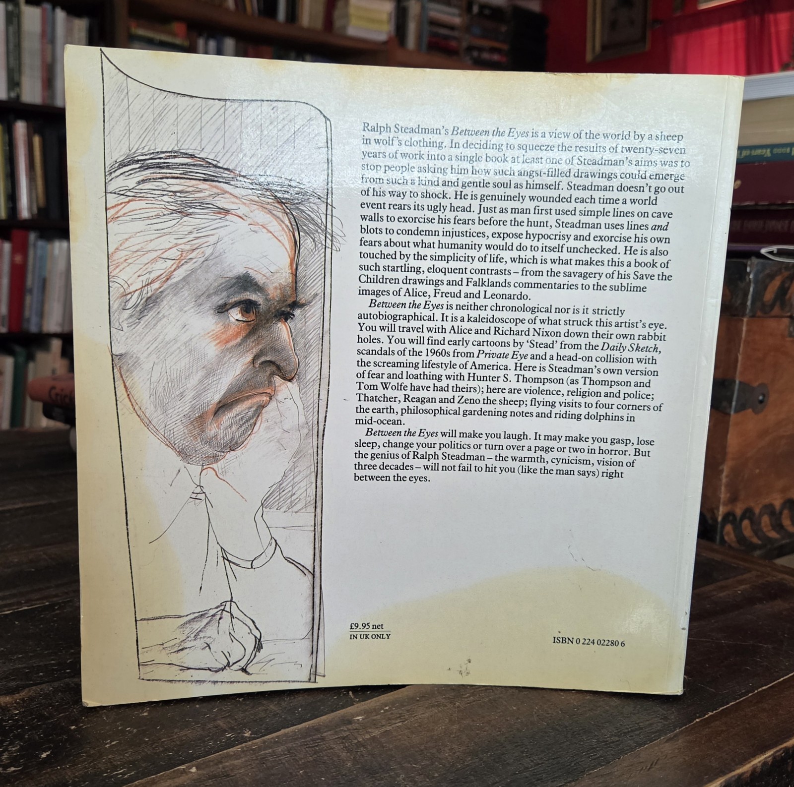Between the Eyes by Ralph Steadman Large UK Art Book