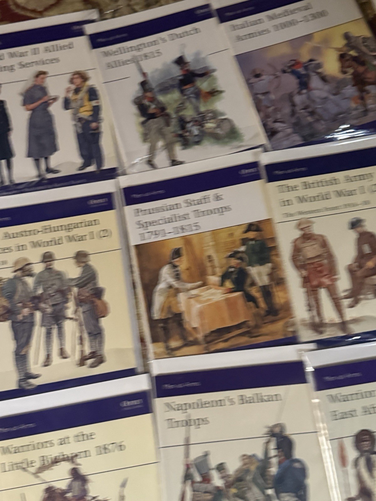 Osprey Men-at-Arms Various Series Illustrated Military War Book Lot of 69
