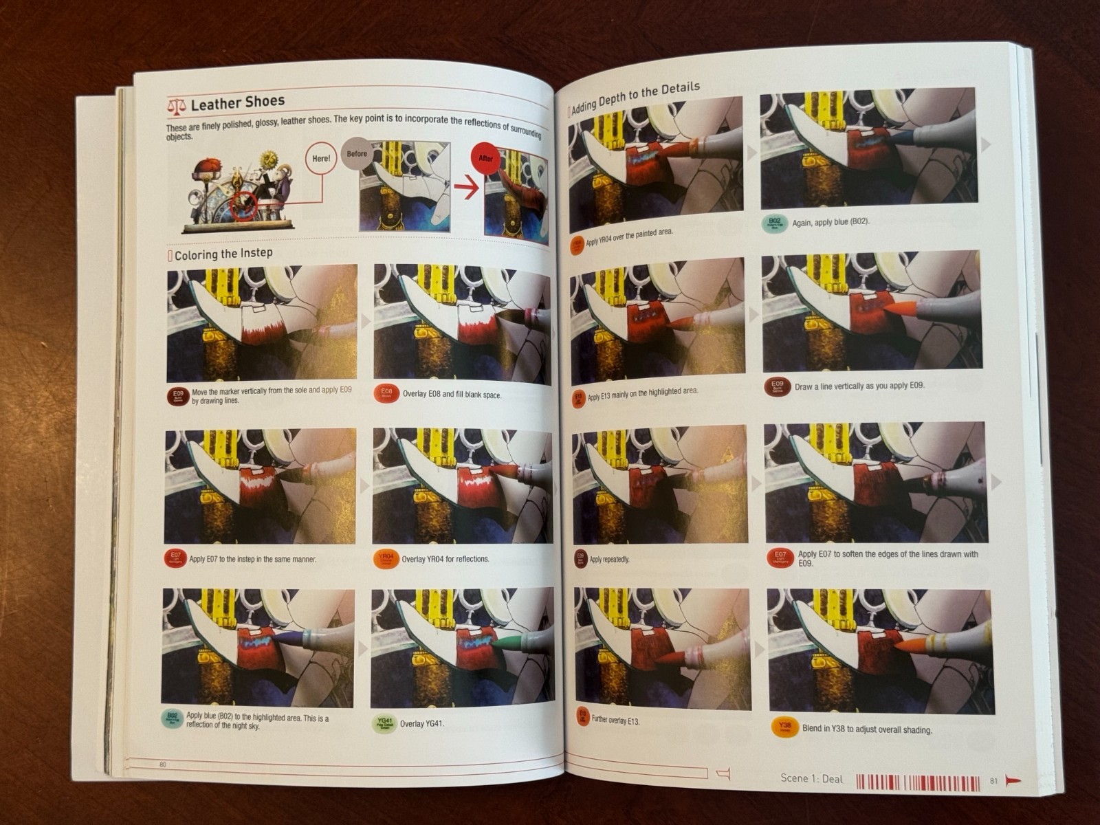 How to Render Eye-Catching Textures w COPIC Markers pb Yasaiko ART book