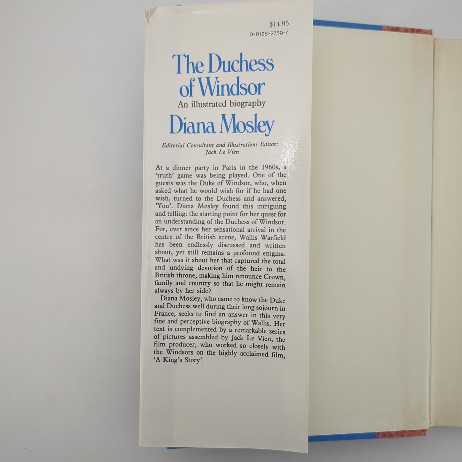 Duchess of Windsor Biography British Royalty Hardcover Book Diana Mosley 1980