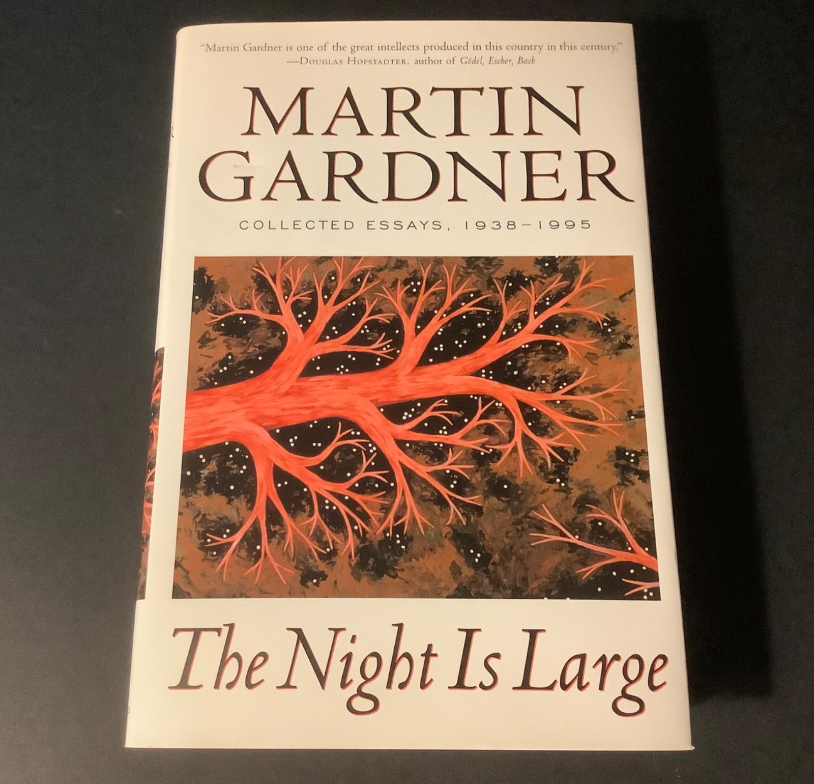 THE NIGHT IS LARGE: MARTIN GARDNER Collected Essays 1938-1995 1st Ed. 1996 HC/DJ