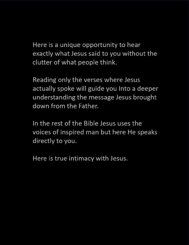 Just the Red Letters – The Words of Jesus unabridged and without commentary