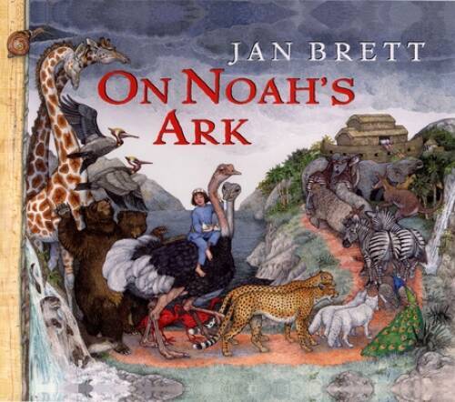 On Noah’s Ark – Hardcover By Jan Brett – VERY GOOD