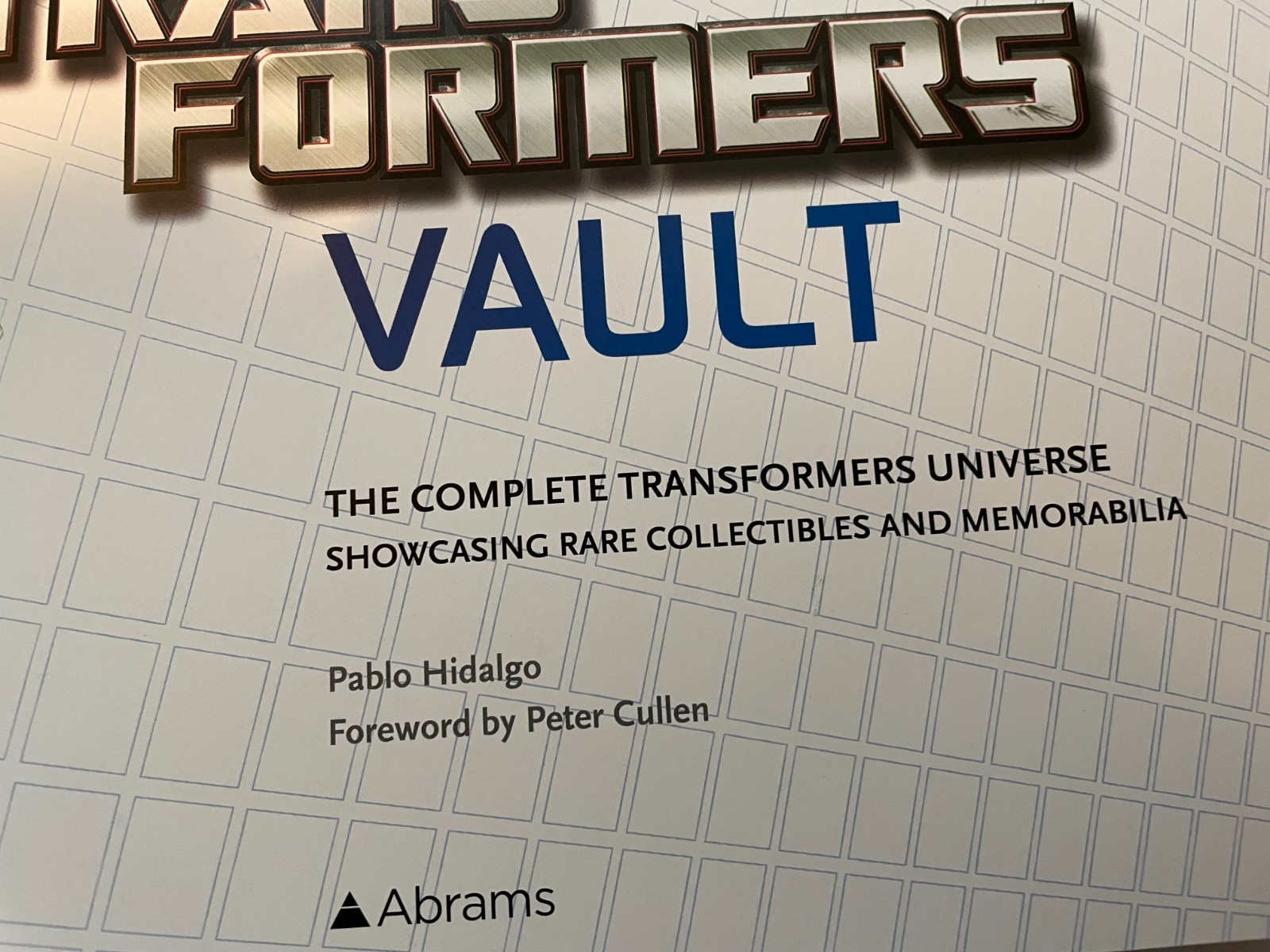 Pablo Hidalgo / Transformers Vault HC Slipcase / complete universe/collectibles