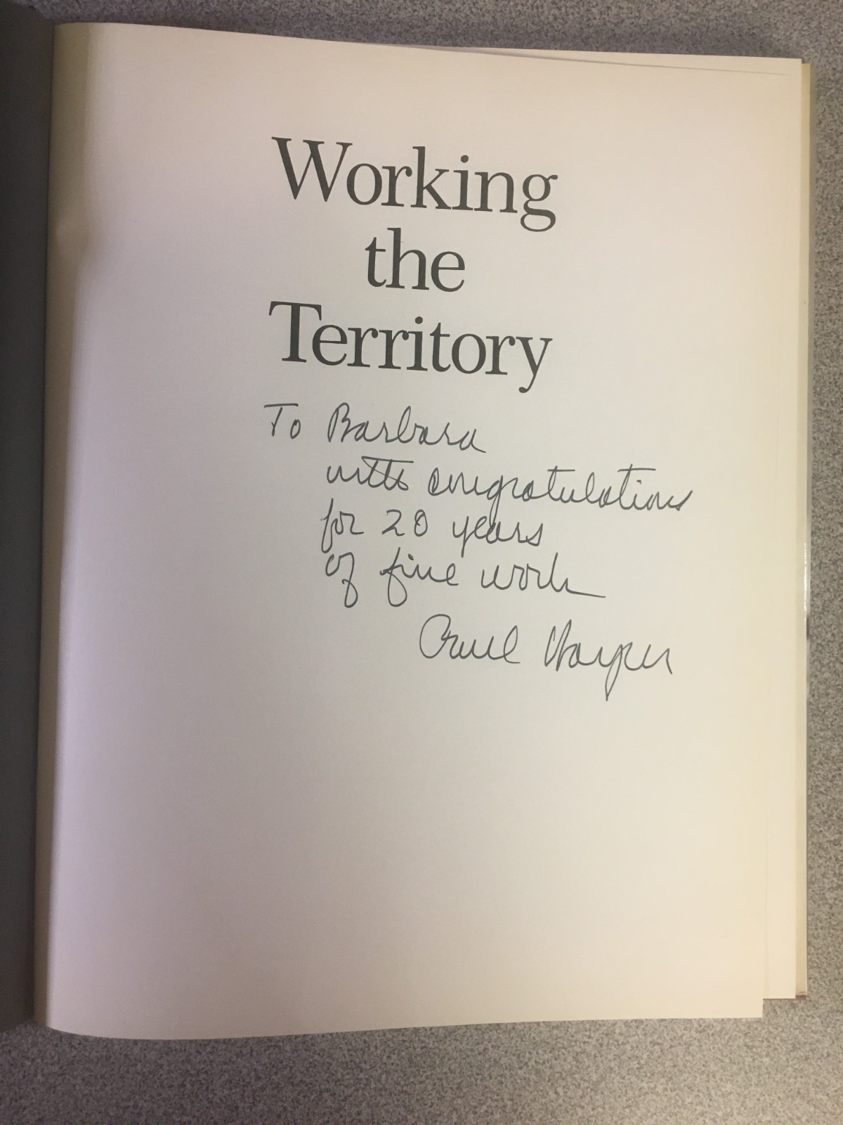 Working the Territory: 60 Years of Advertising … by Paul Harper, 1985, HC w DJ
