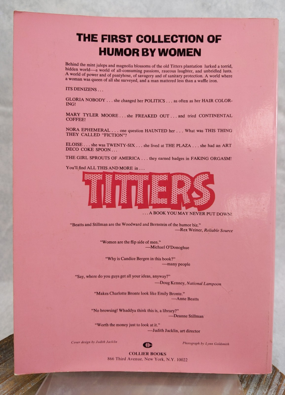 Titters: The First Collection of Humor by Women 1976 1st Collier Paperback