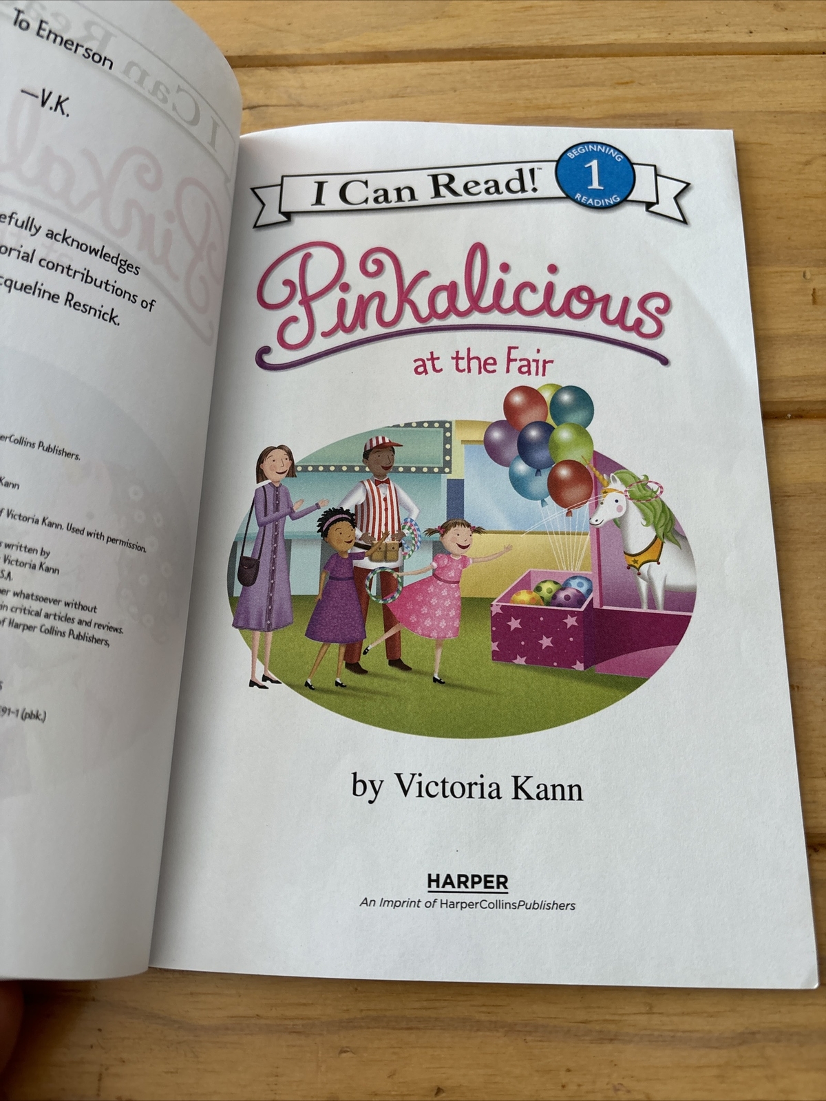 I Can Read Level 1 Ser.: Pinkalicious at the Fair by Victoria Kann (2018, Trade
