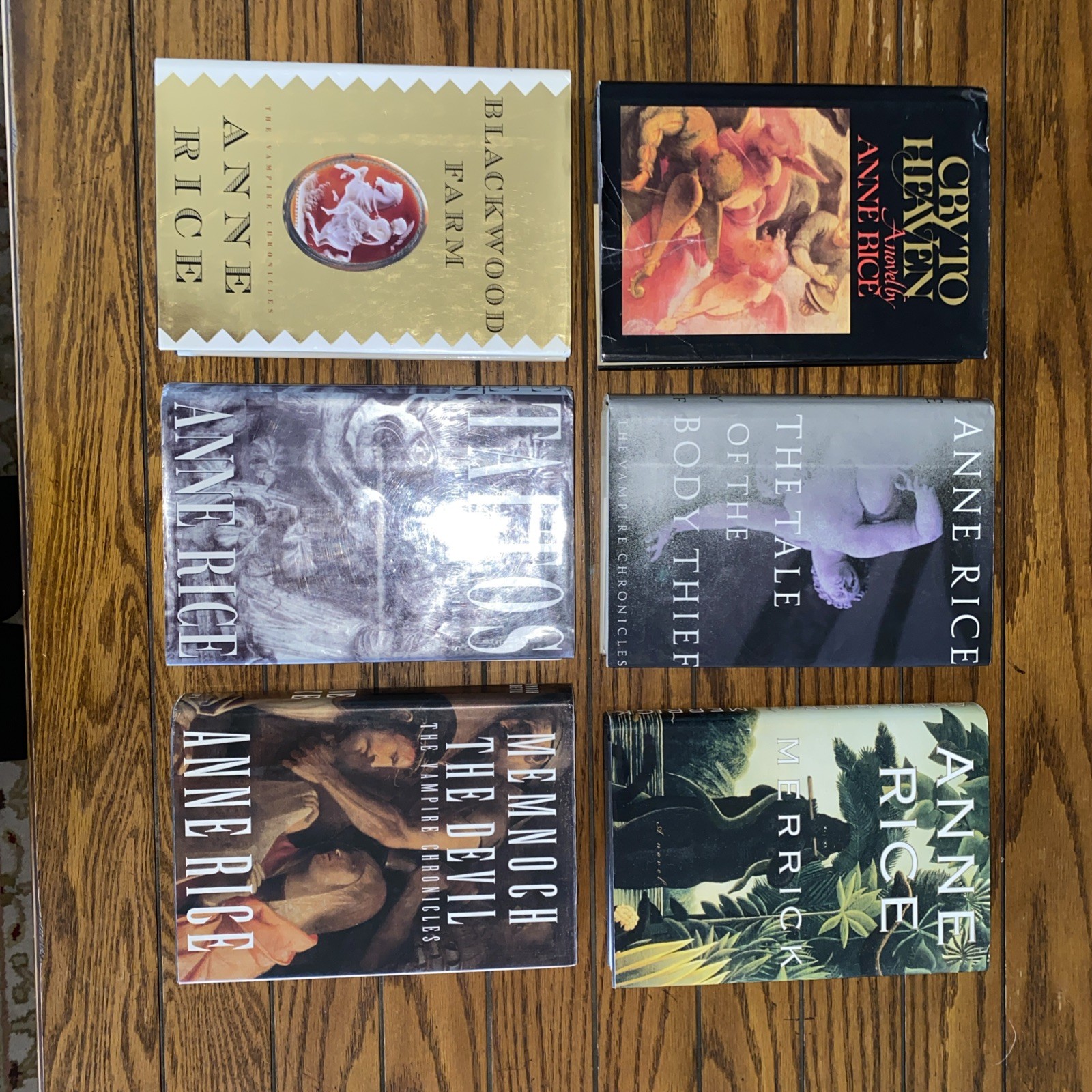 Anne Rice Hardcover Bundle Of 6- First Editions Good Condition