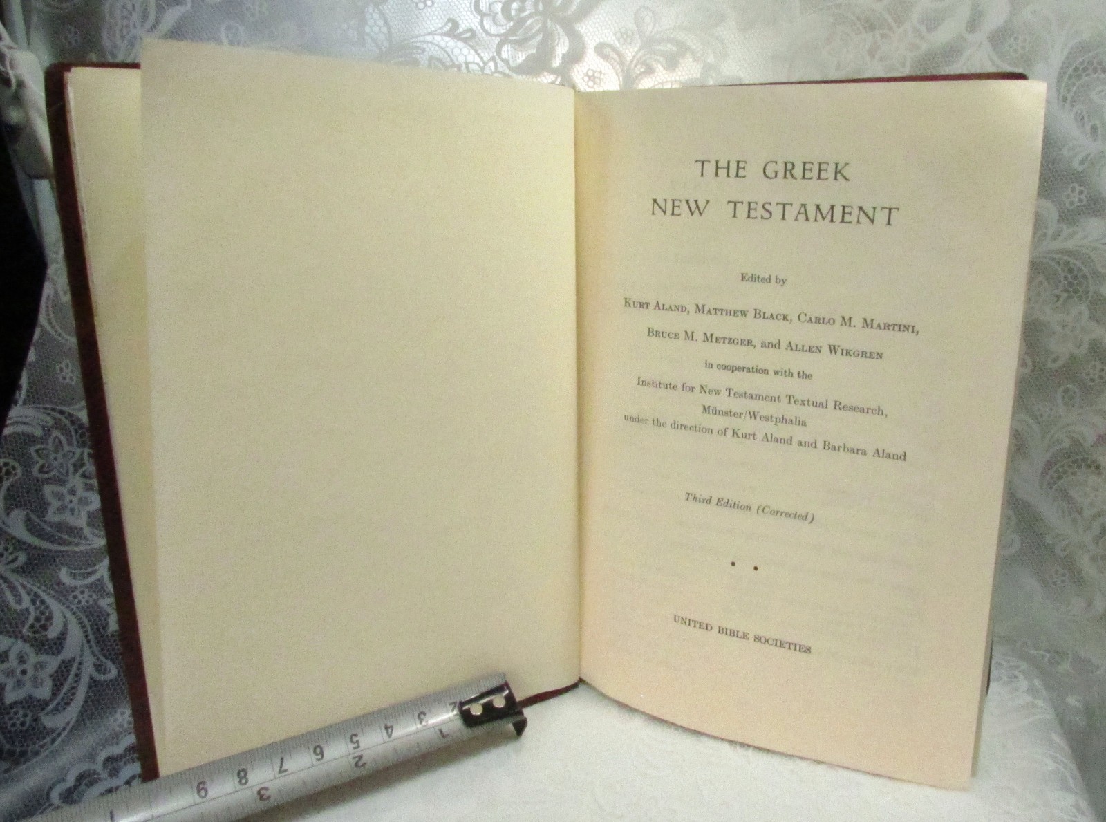 THE GREEK NEW TESTAMENT DICTIONARY 3rd Edition United Bible Societies ©1983