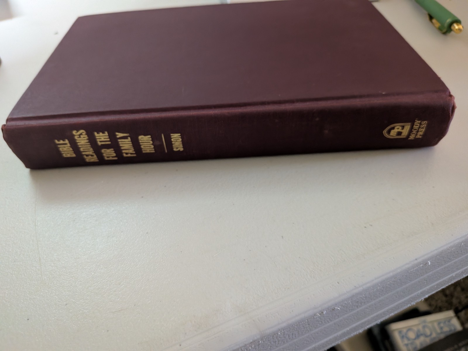 Bible Readings for the Family Hour, Martin P. Simon, 1954 Moody Press Hardcover