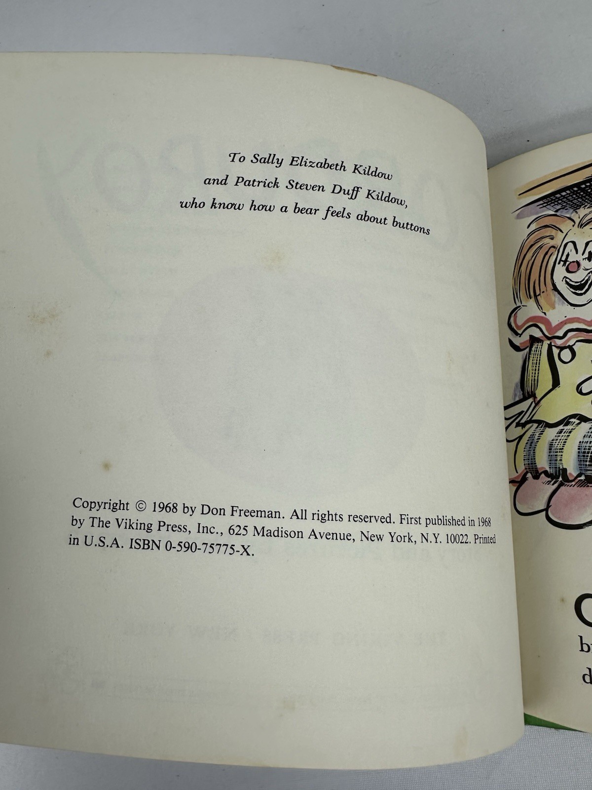 Corduroy: Corduroy by Don Freeman 1968, Hardcover excellent vintage book