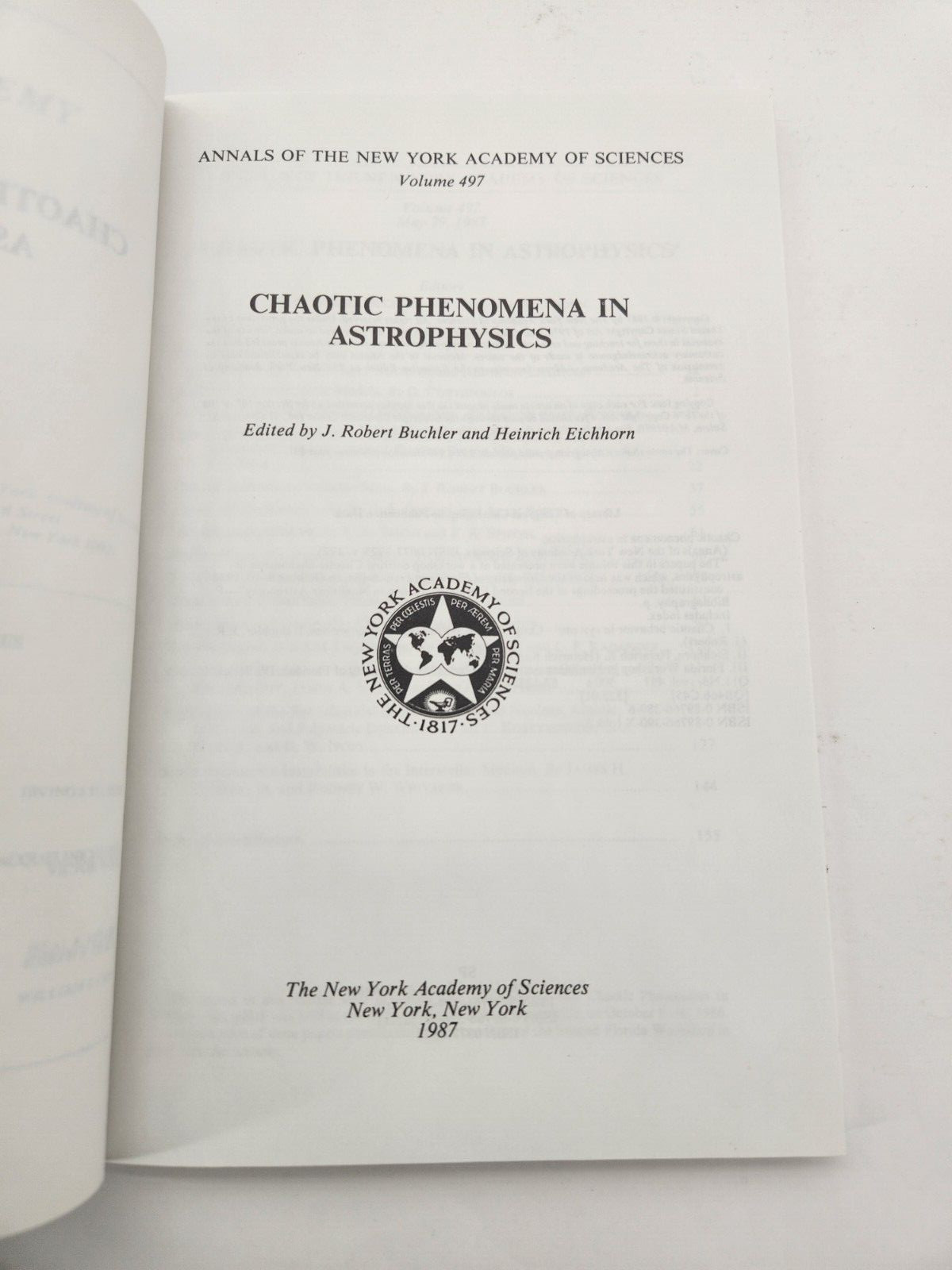 Chaotic Phenomena in Astrophysics (Annals of the New York Academy of Sciences)