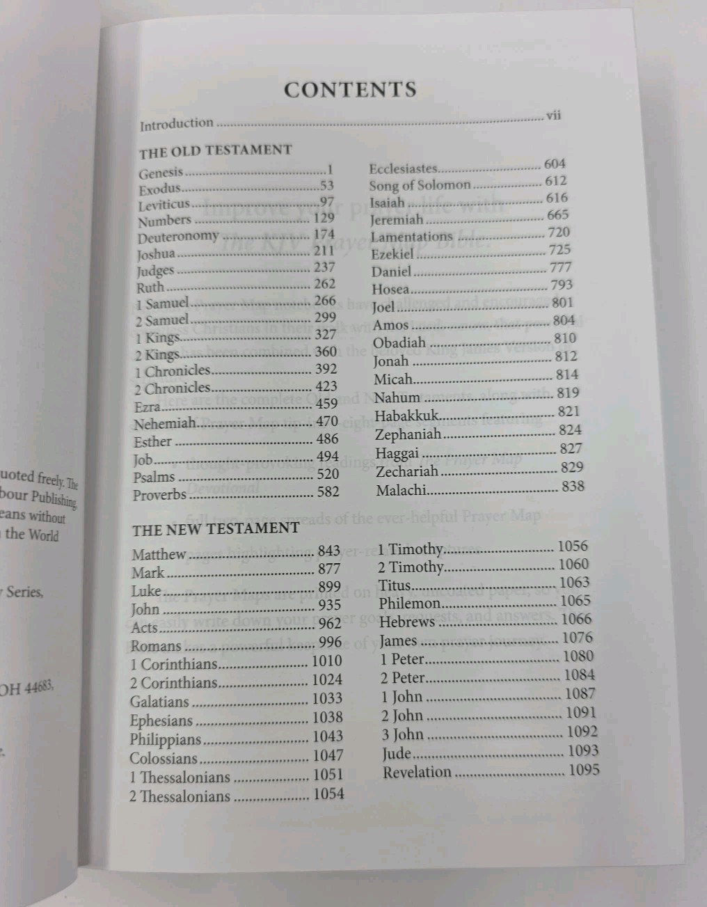 The Prayer Map* Bible – King James Version Holy Bible – KJV – Jesus words in RED