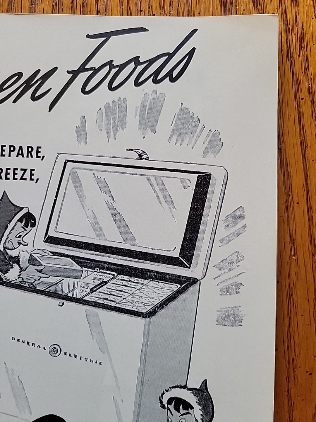 Vtg GE General Electric Consumers Institute Frozen Foods Guide To Prepare Cook