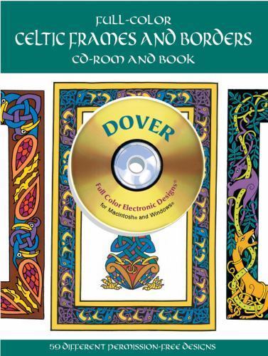Full-Color Celtic Frames and Borders (Dover Full-Color Electronic Design) (Book