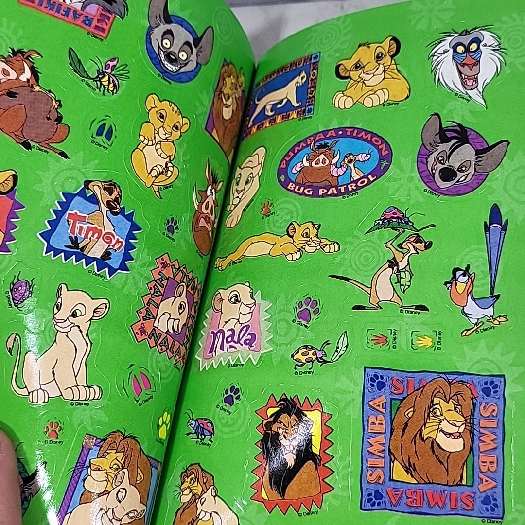 2001 Disney Coloring Activity Sticker Books Lot Dalmatian Press Pooh Lion King